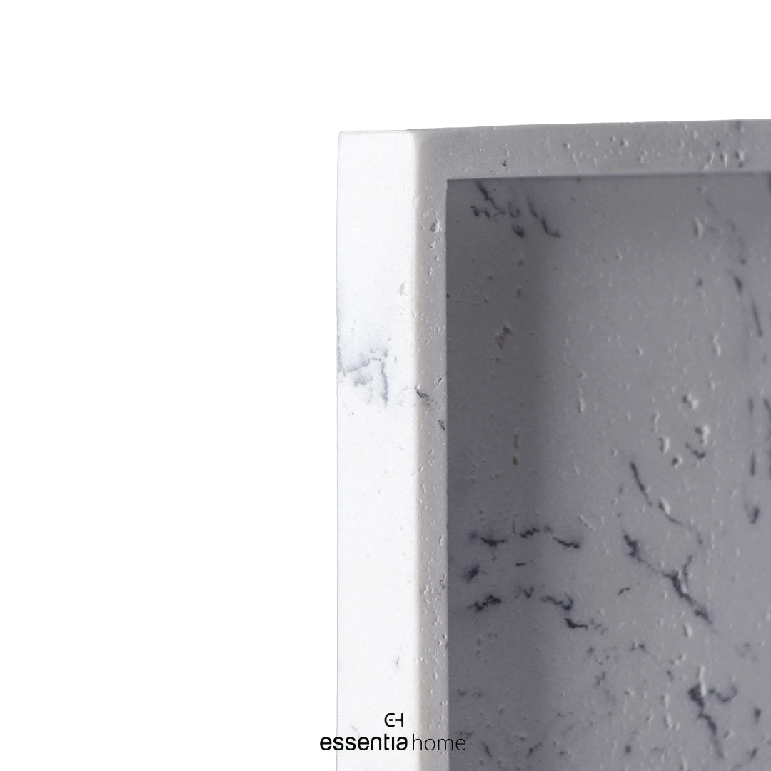 Soap Dish Square Marble White