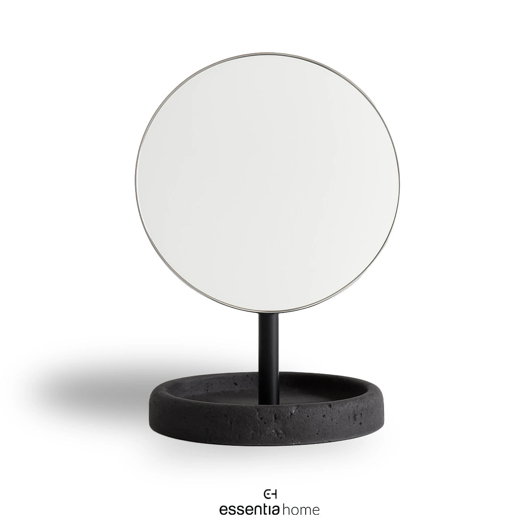 Mirror with stand marble black Suds