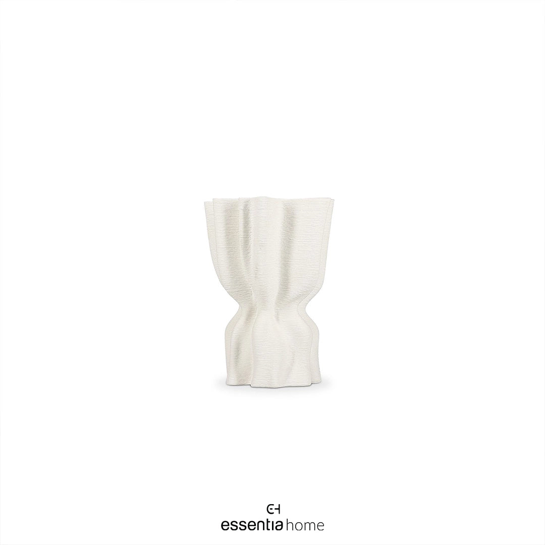 Draped White Vea Vase