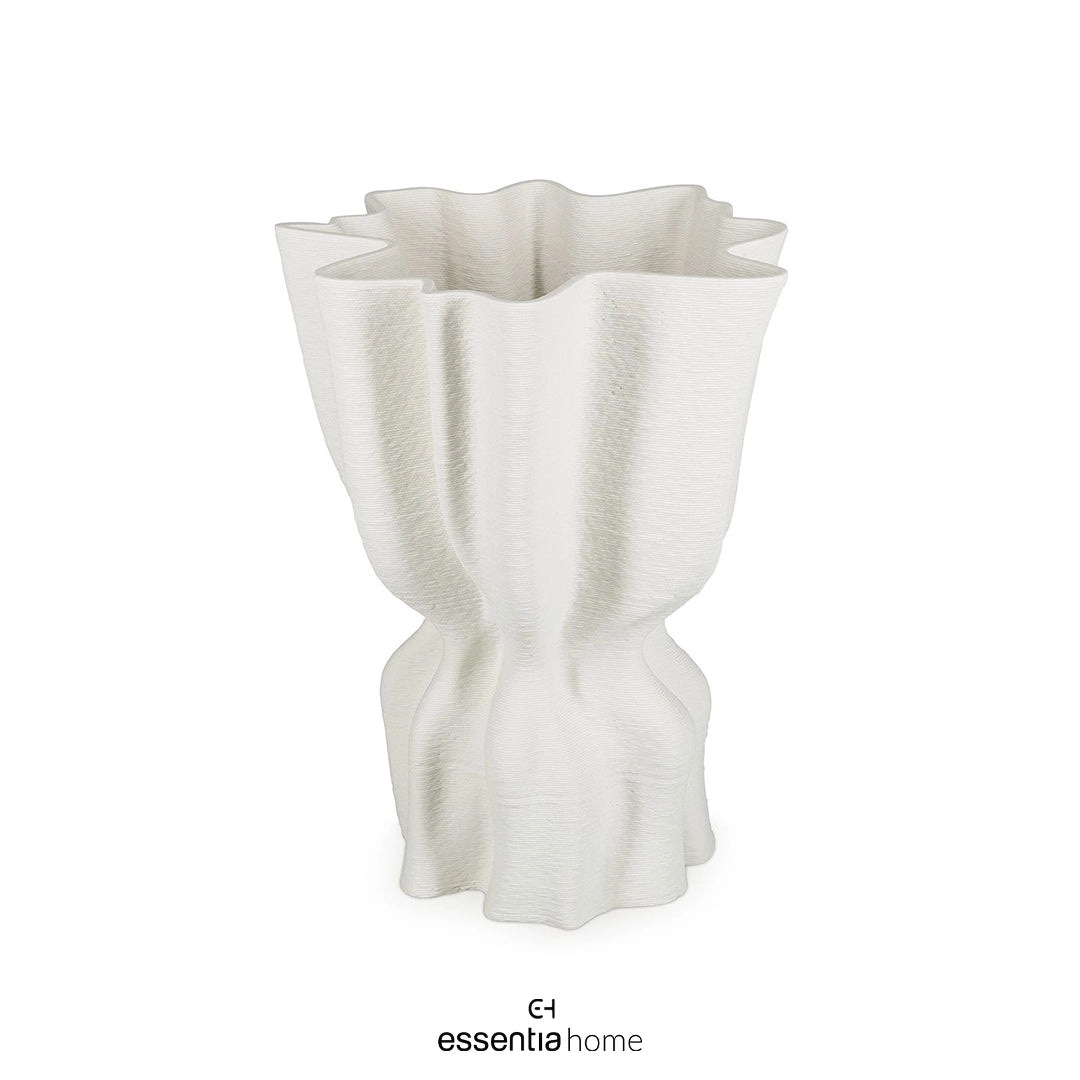 Draped White Vea Vase