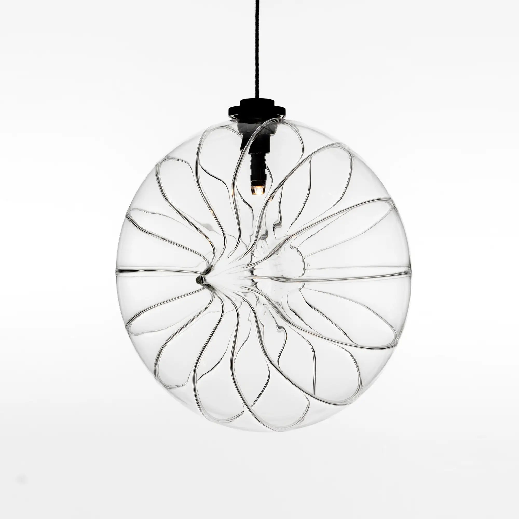 BLENDA Vertical Small 18.5cm– Clear Glass Pendant