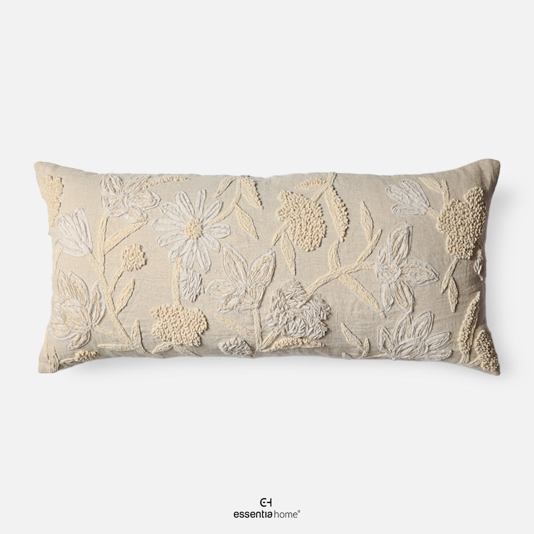 Sunlit Flora Linen Cushion