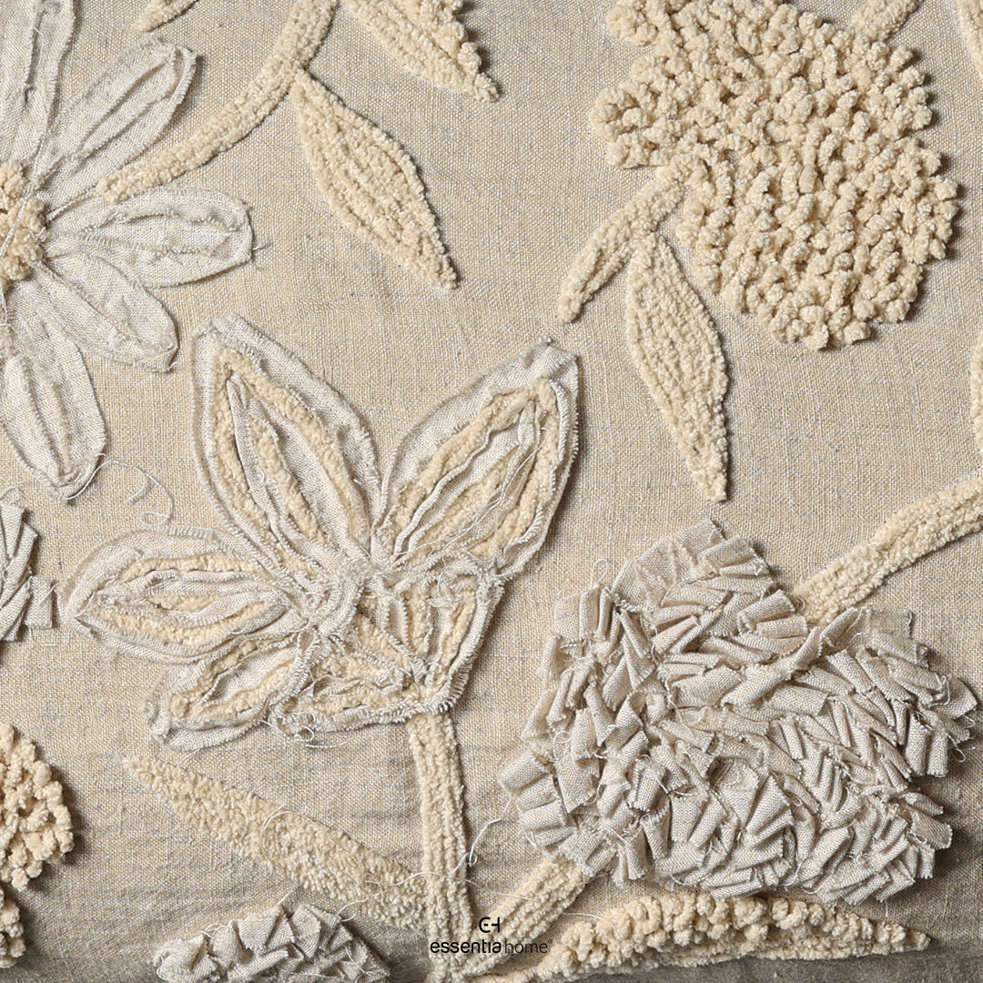 Sunlit Flora Linen Cushion