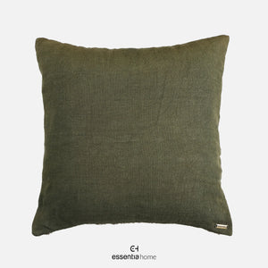 Floral Collection- Linen Embroided Floral Meadow GREEN