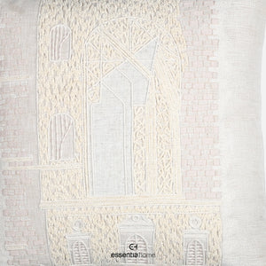 palace entrance arches in natural fabric