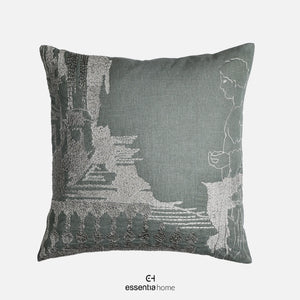 Ethereal Embroidery in green colour