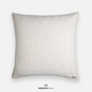 nature calm cushion with cage & bird embroidery