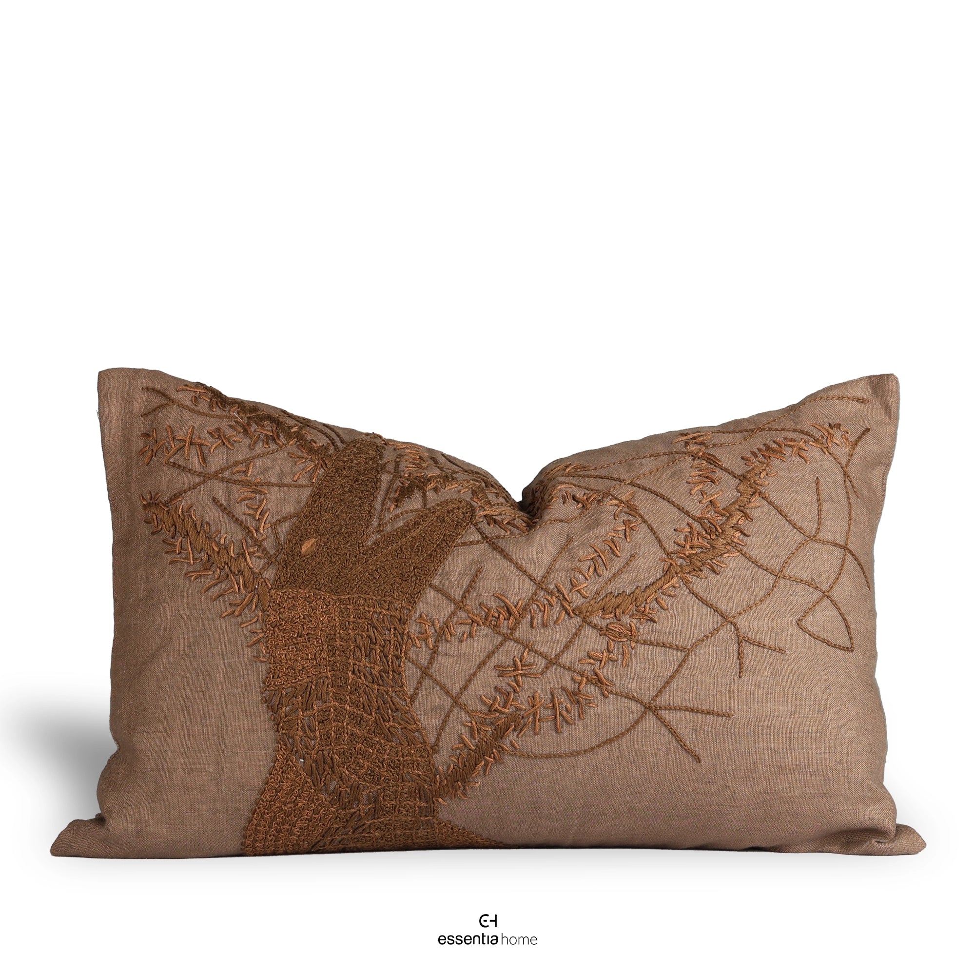 Crocodile Treehide handwork Cushion