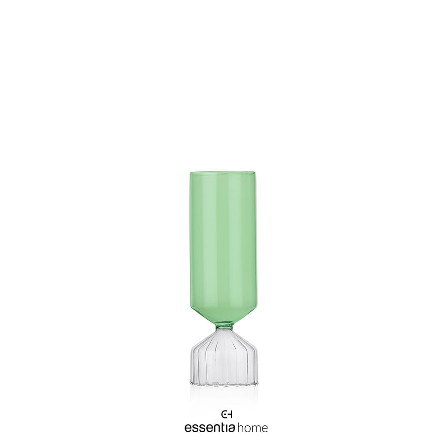 Short Vase Clear/Green