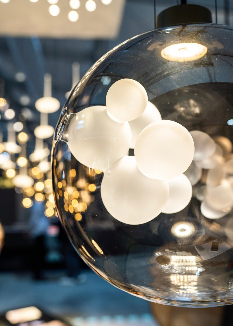 SOAP SPHERE SUSPENSION - Metallized hand blown glass