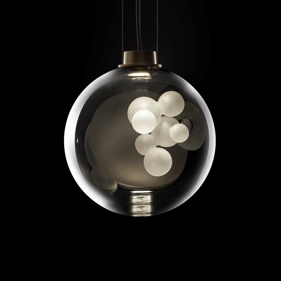 SOAP SPHERE SUSPENSION - Metallized hand blown glass