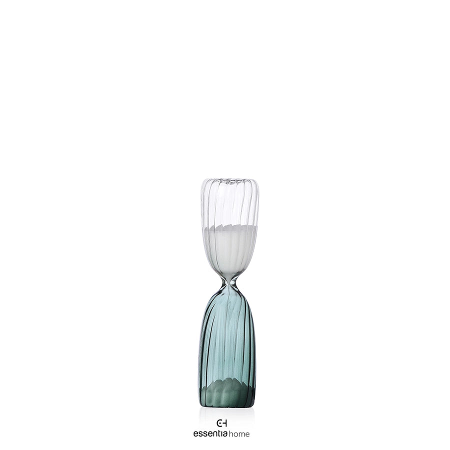 Hourglass 15 Min Clear - Dark Green