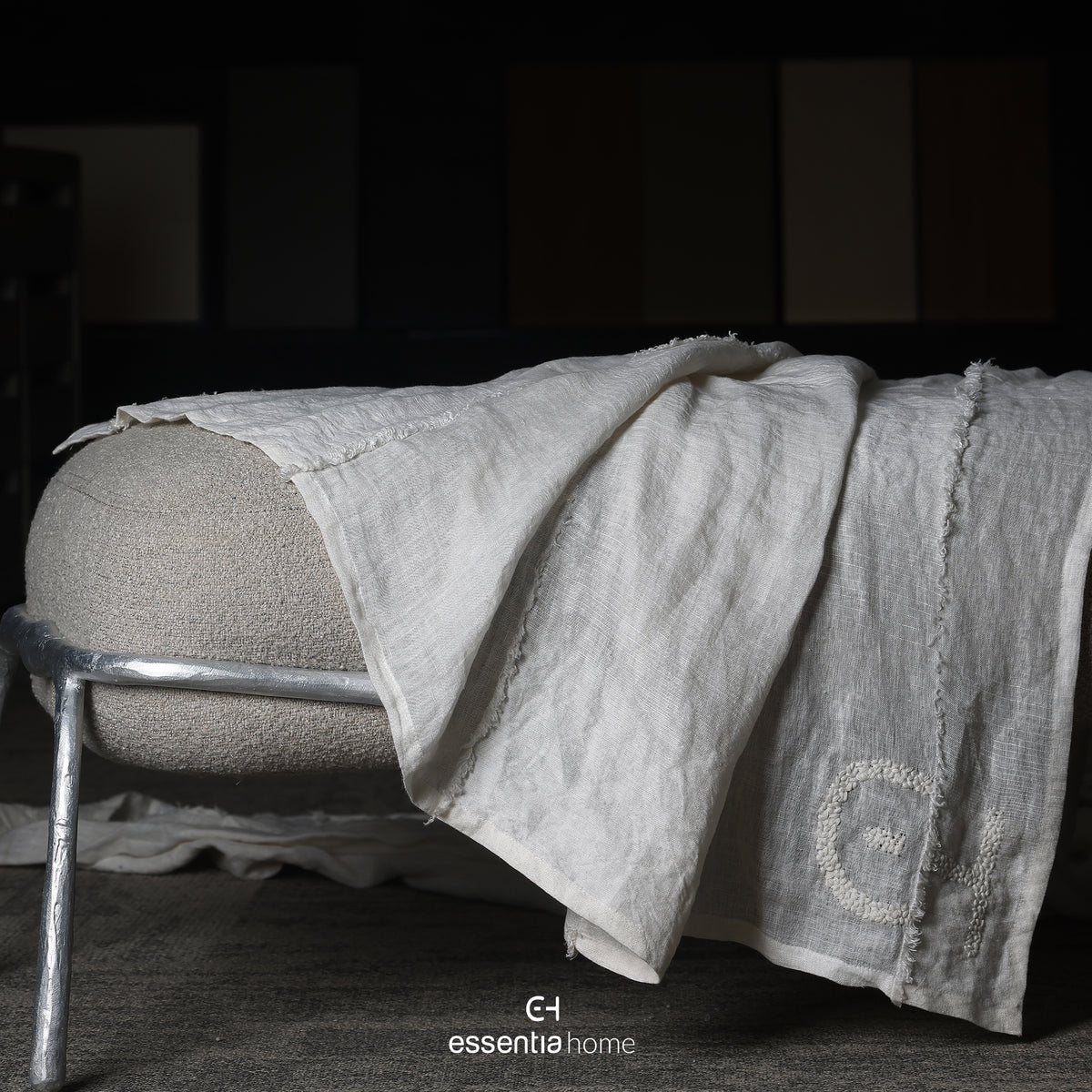 White Thin Throw