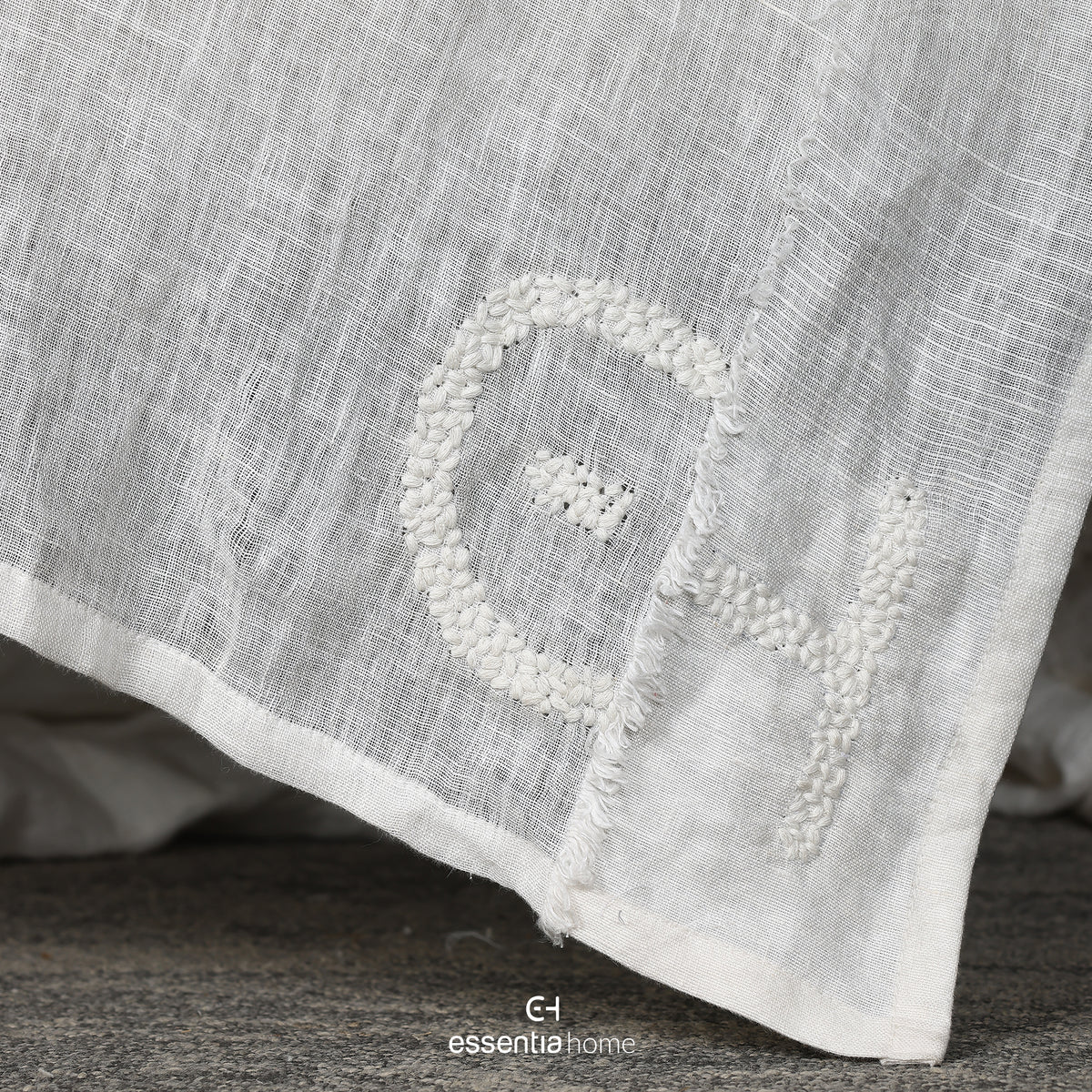 White Thin Throw