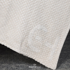 EH Beige Woven Embrace Throw