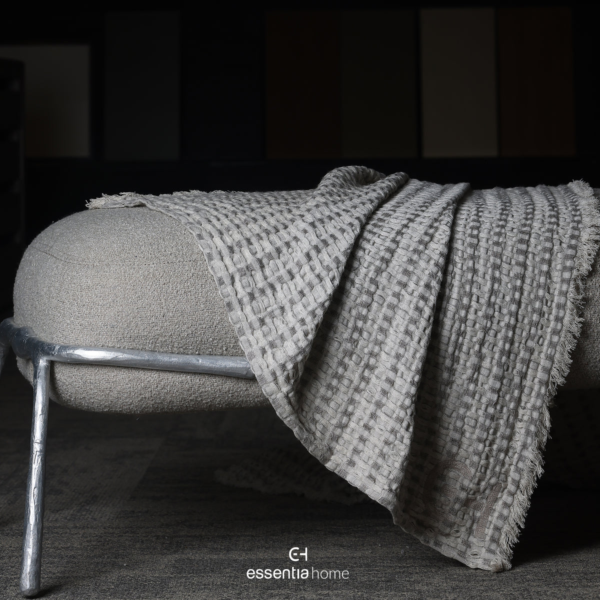 EH Rippled Serenity Textured Cotton Throw