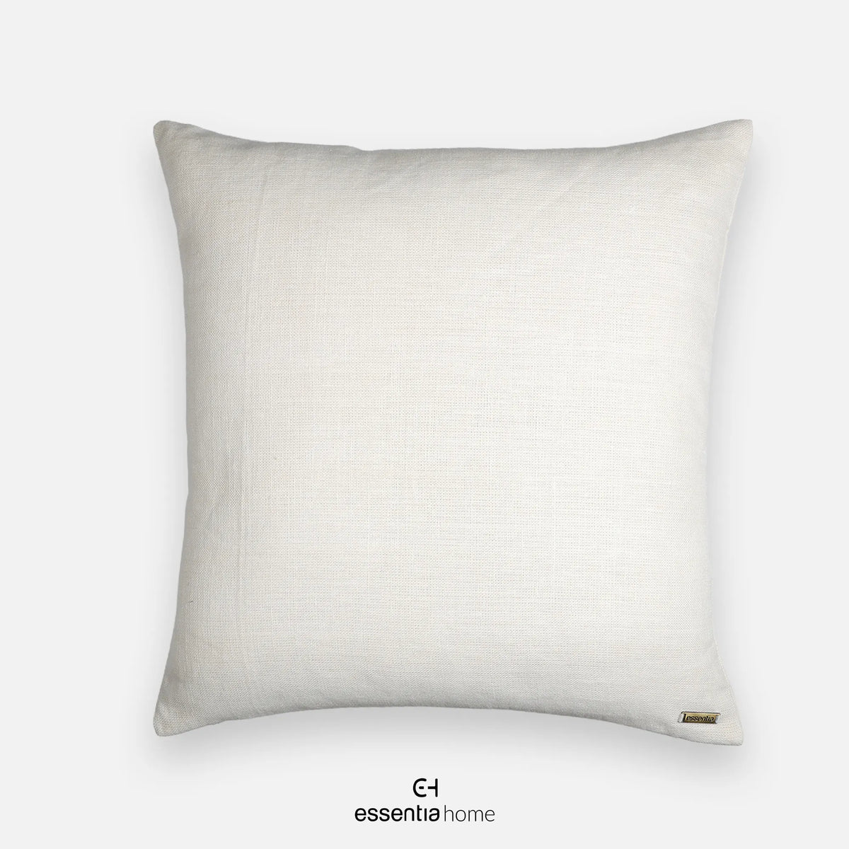 Wildflower Edge Linen Cushion Cover- White