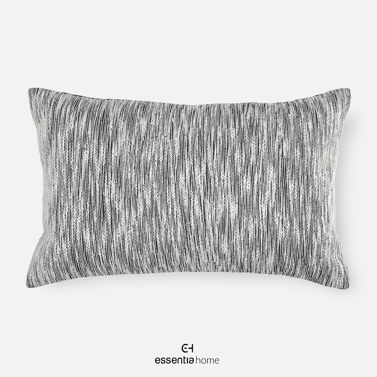GEN- Linen Monochrome waves cushion cover- Black & white