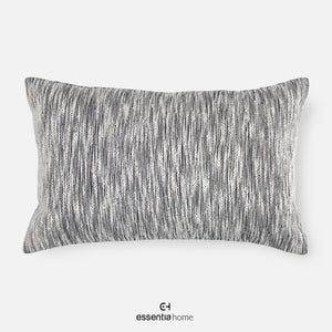 GEN- Linen Monochrome waves cushion cover- Black & white