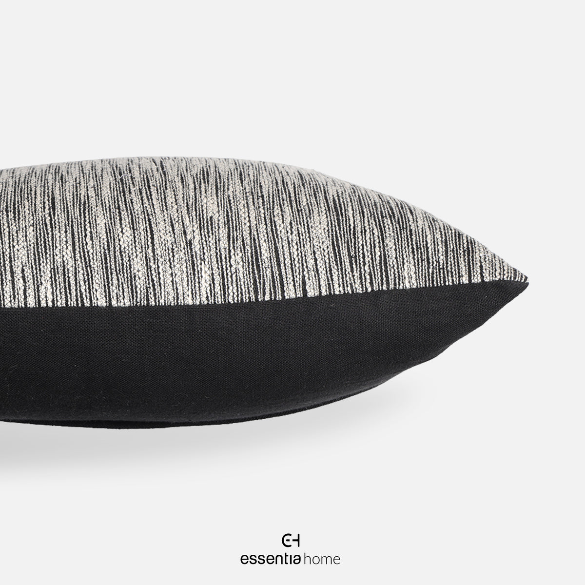 GEN- Linen Monochrome waves cushion cover- Black & white