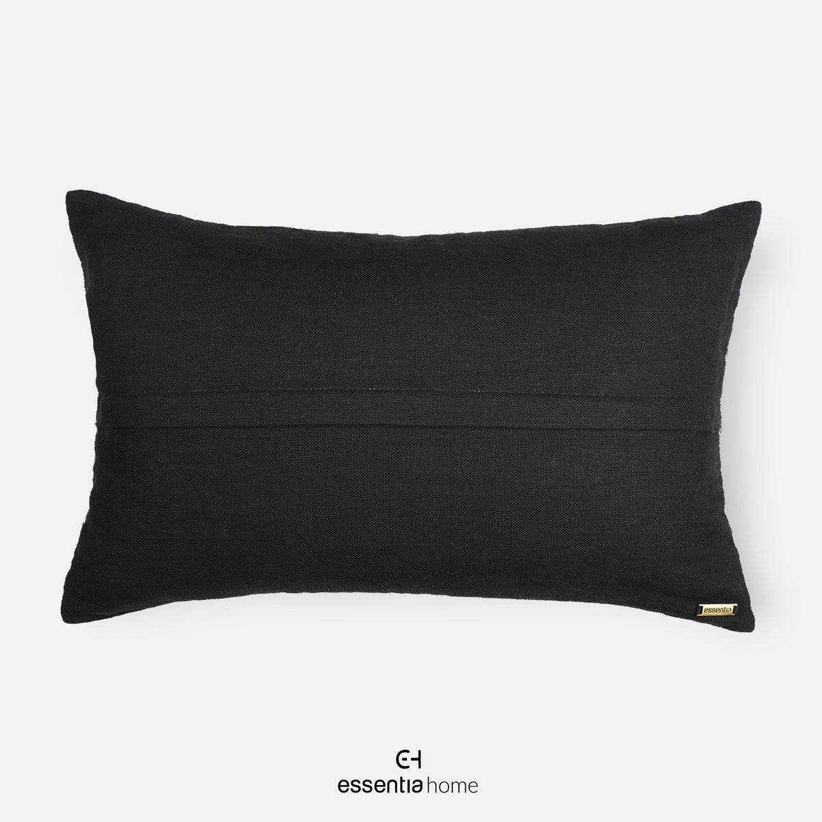 GEN- Linen Monochrome waves cushion cover- Black & white