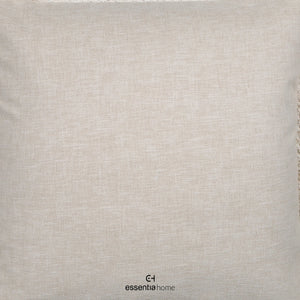 Border Loop Cushion – Ivory Linen Blend by Essentia