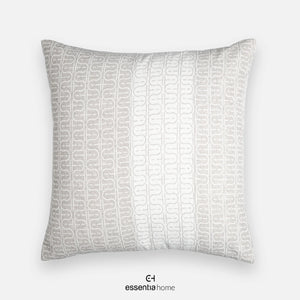 E-H Print Grey And White Cushion
