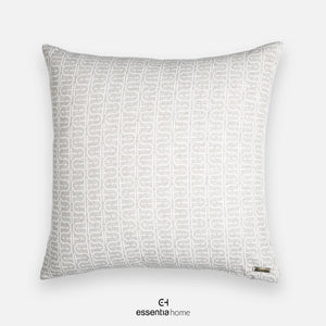 E-H Print Grey And White Cushion