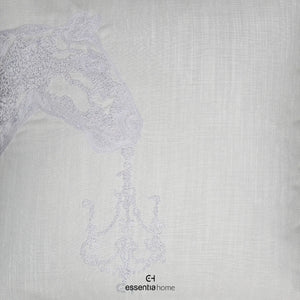 horse ari chain embroidery in grey