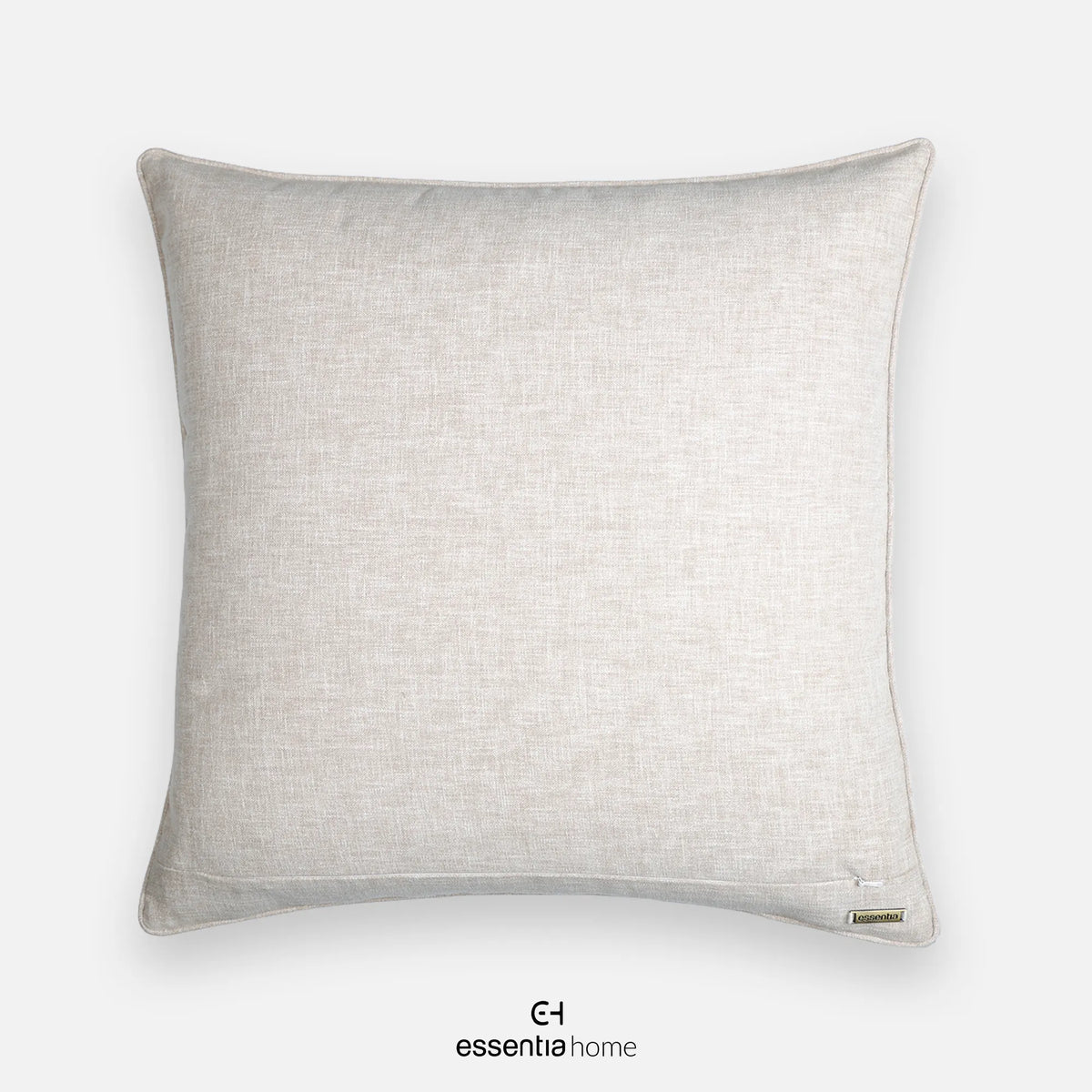 nature calm cushion with cage & bird embroidery