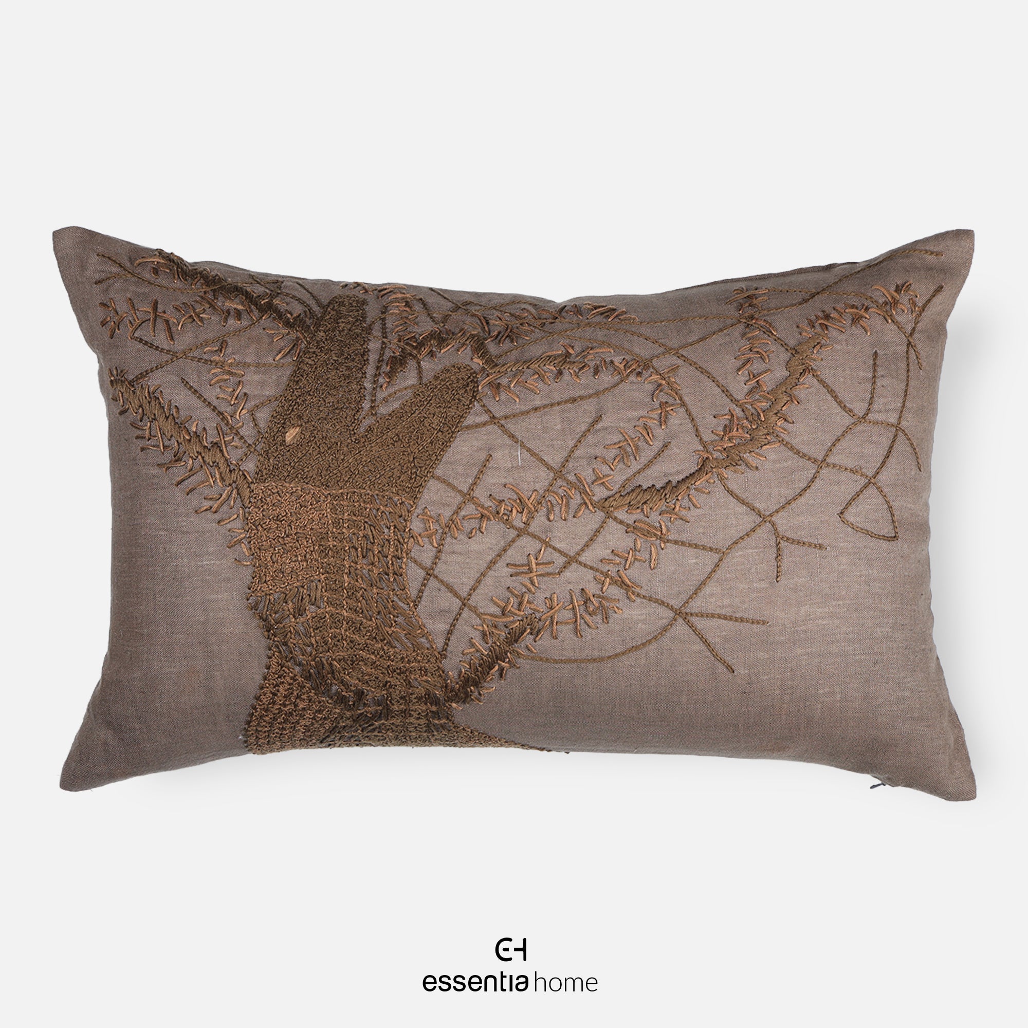 Crocodile Treehide handwork Cushion