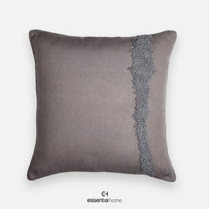 Grey Veil Embroidered Cushion