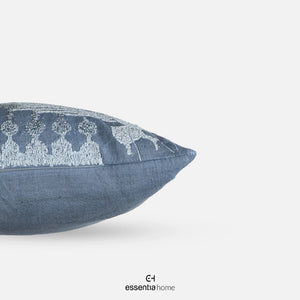 Ethereal Embroidery in blue colour
