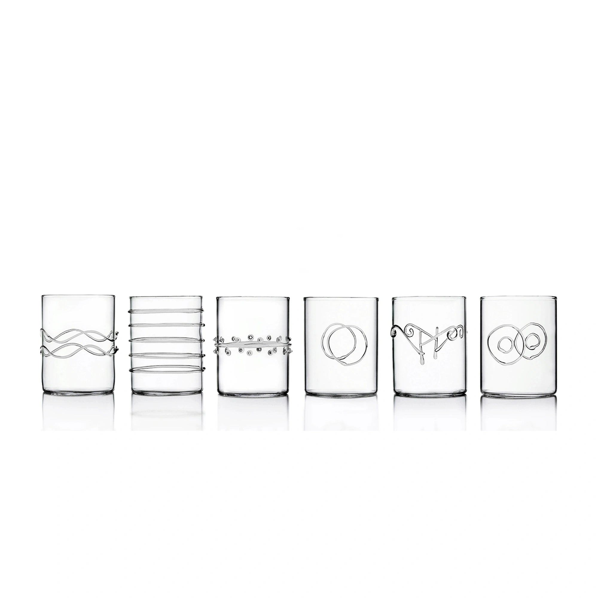 DECO CLEAR - Set 6 pcs Longdrink Assorted