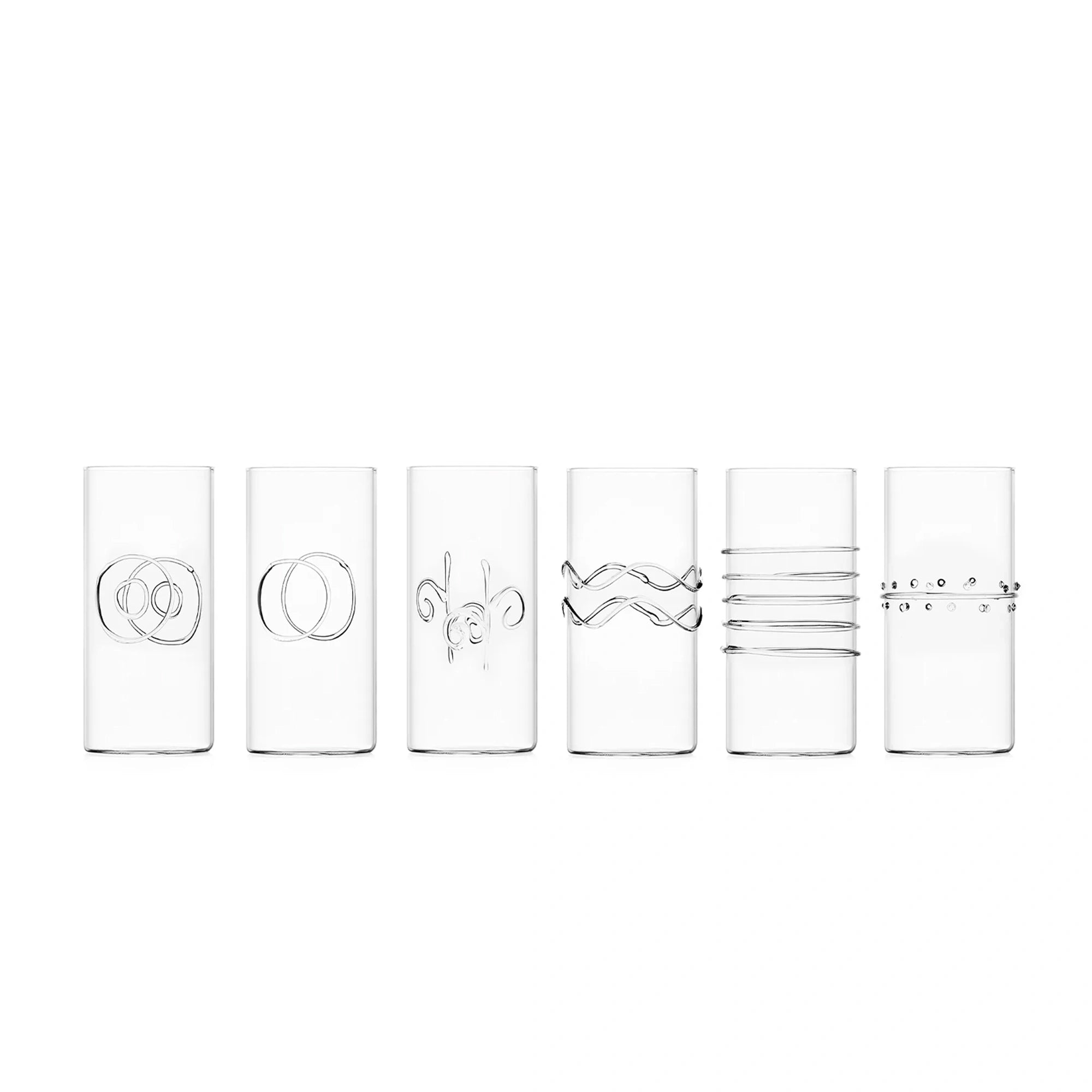 DECO CLEAR - Set 6 pcs Water Assorted