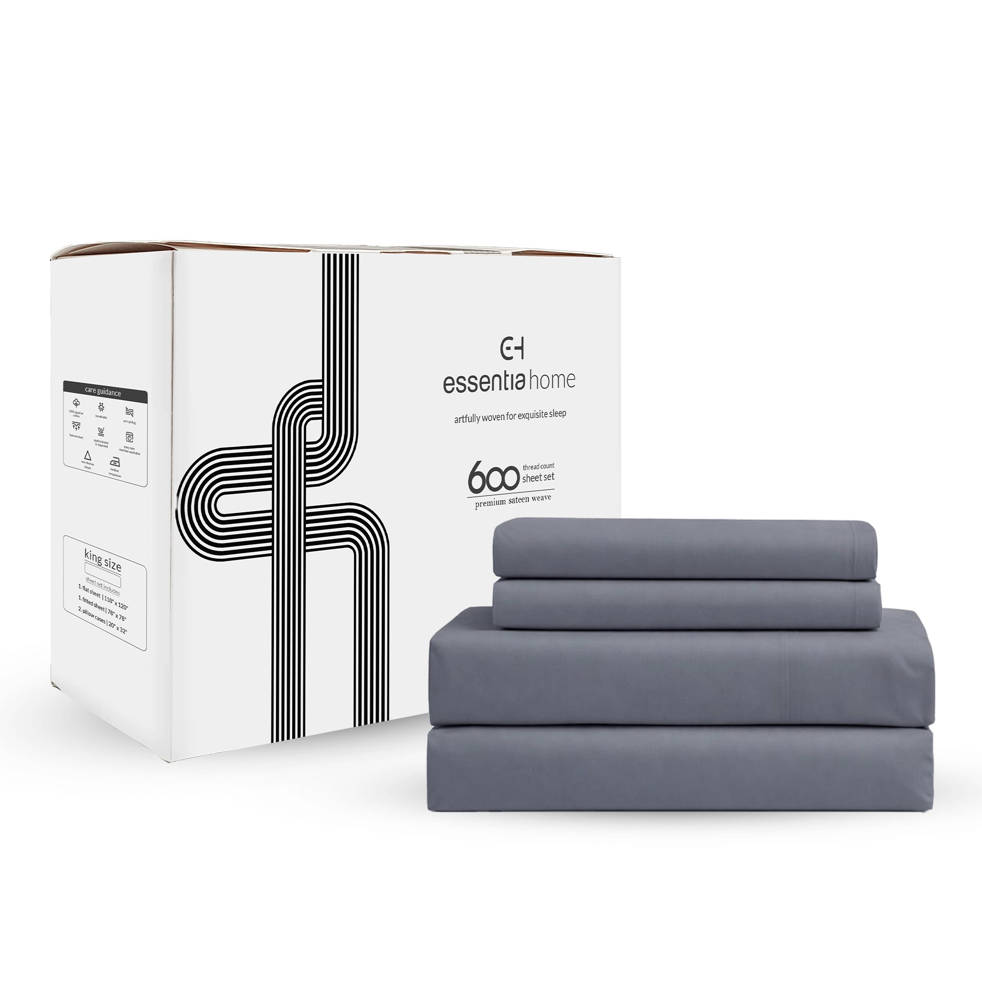 Luxe Weave Cotton-Sateen Bedding Set