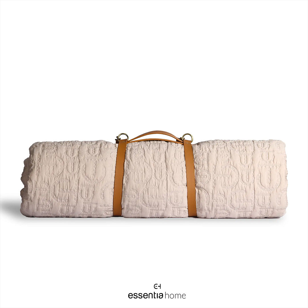 Blanket Holder – Nude Tan by Essentia Home