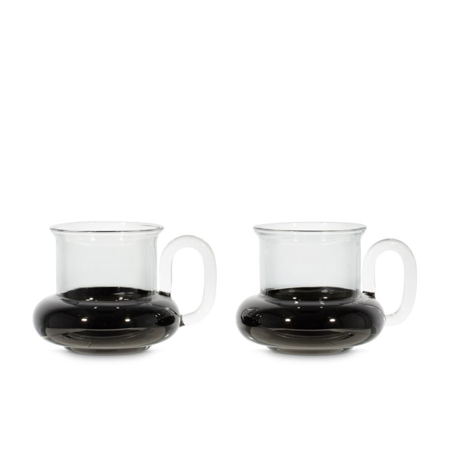 Bump Tea Cups Black - Set of 2