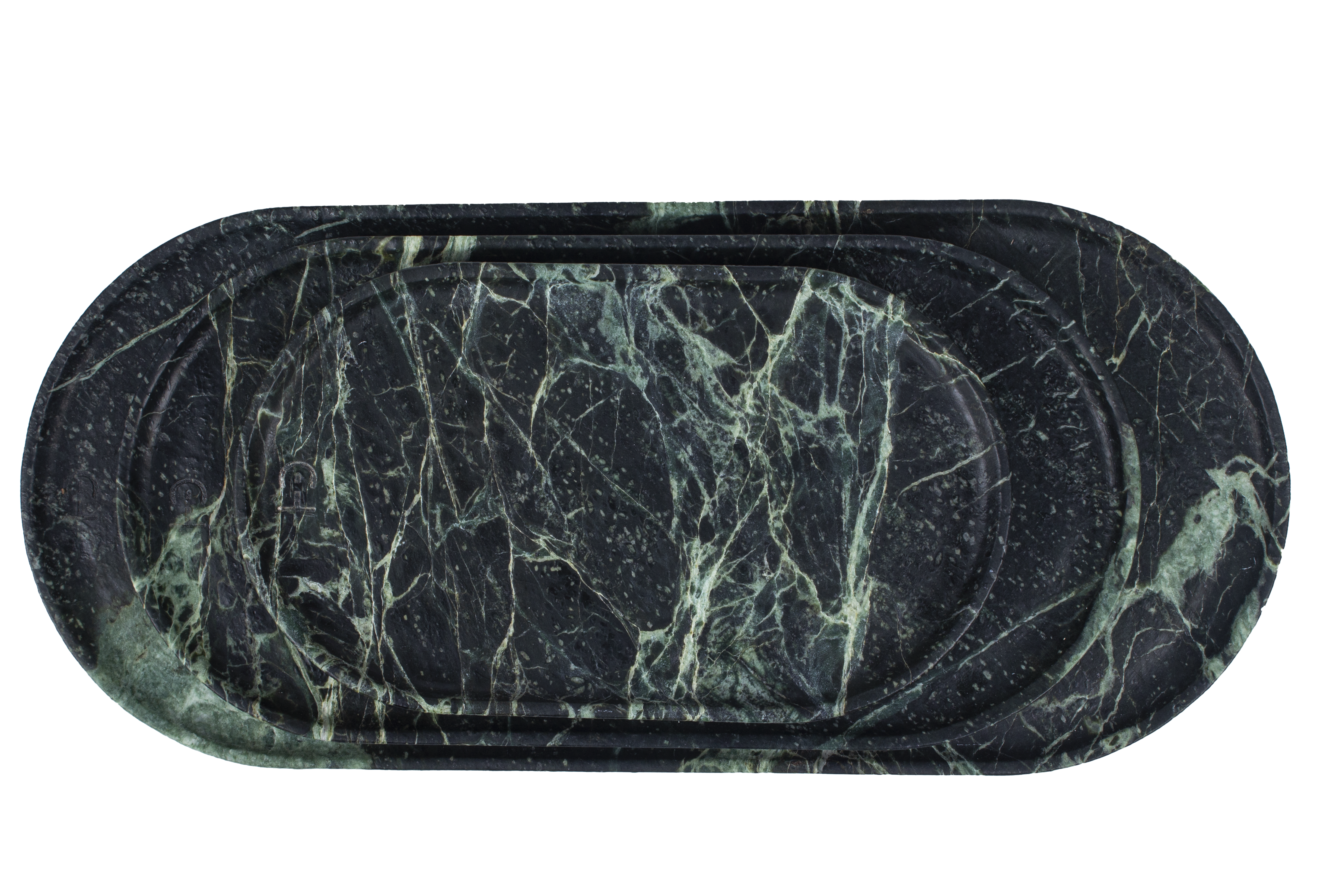 Golden Statuario Stone Oval Tray