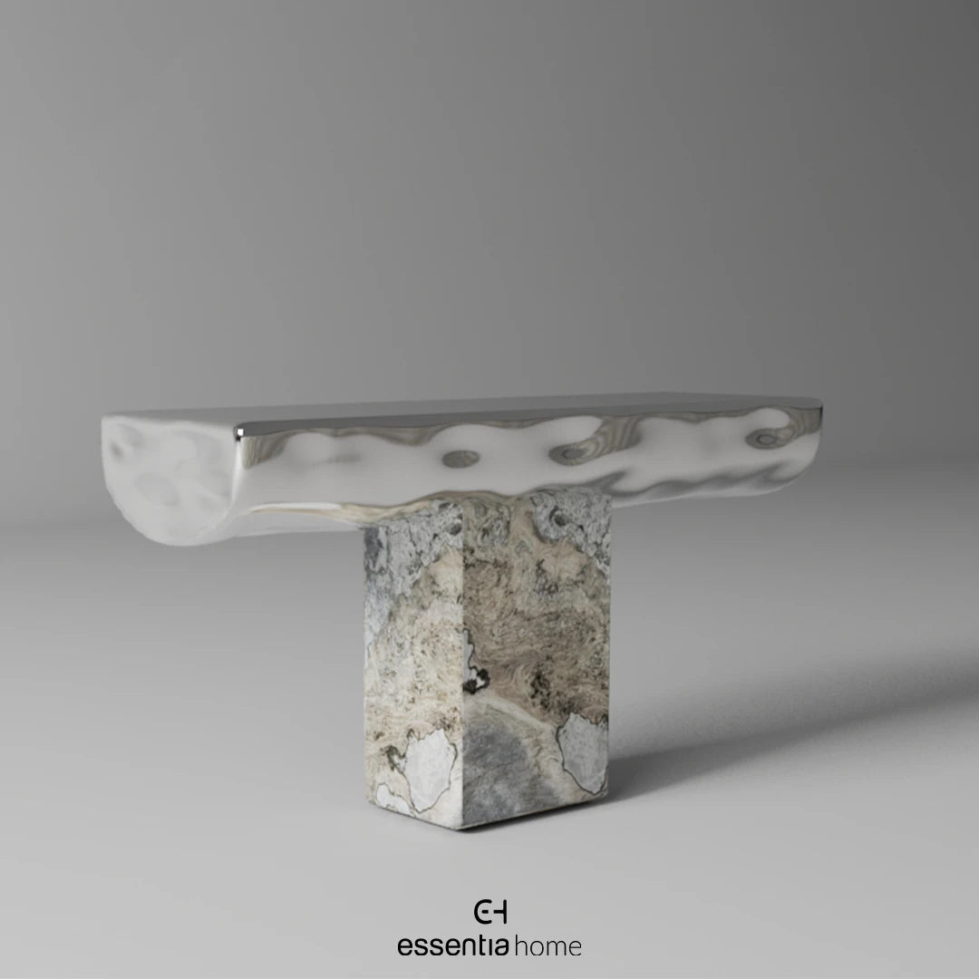 Console with Stone Base