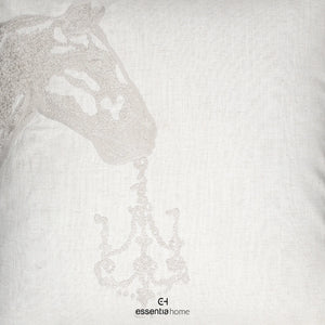 HORSE EMBROIDERY CUSHION