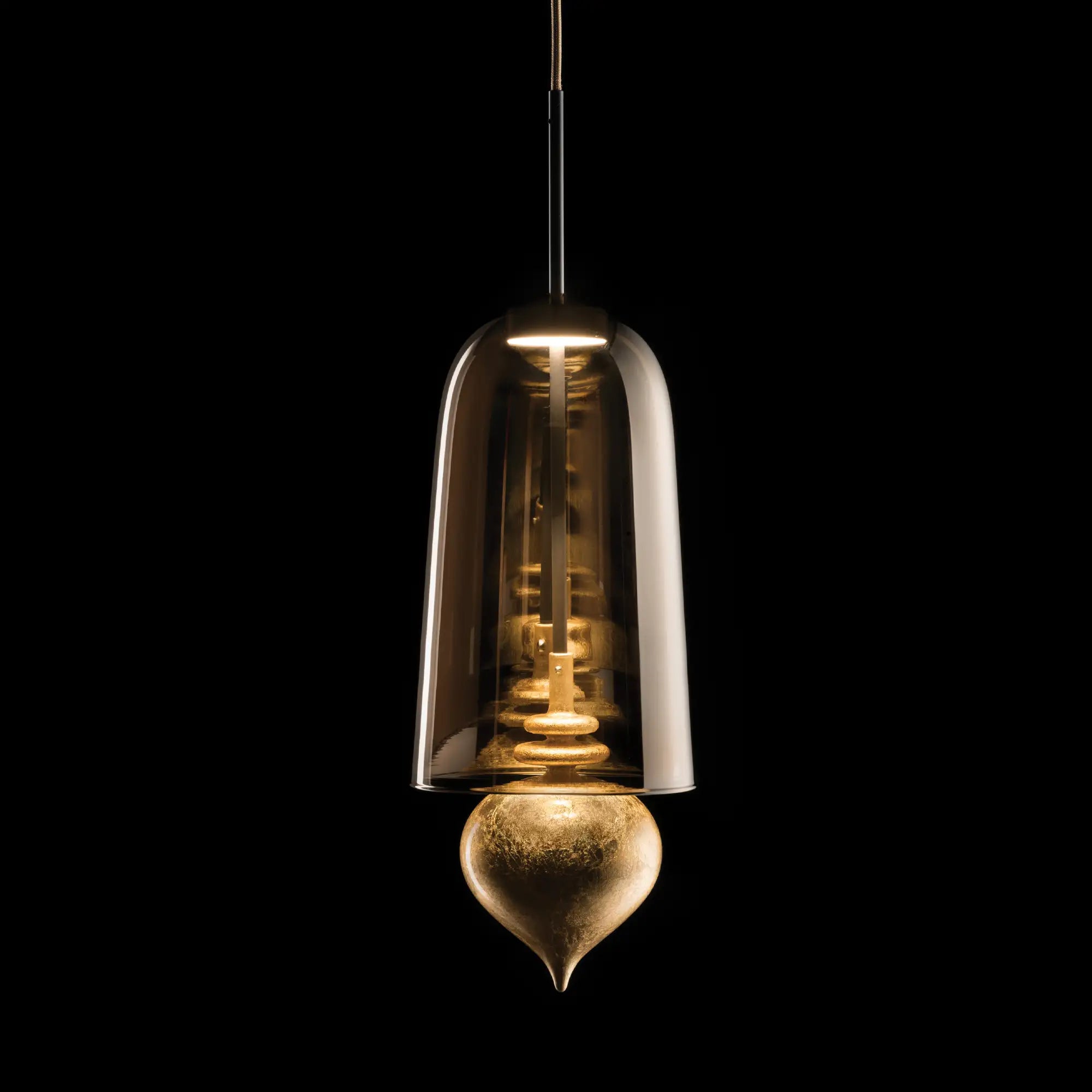 GHANTA Suspension – Brown/Gold Pendant Light