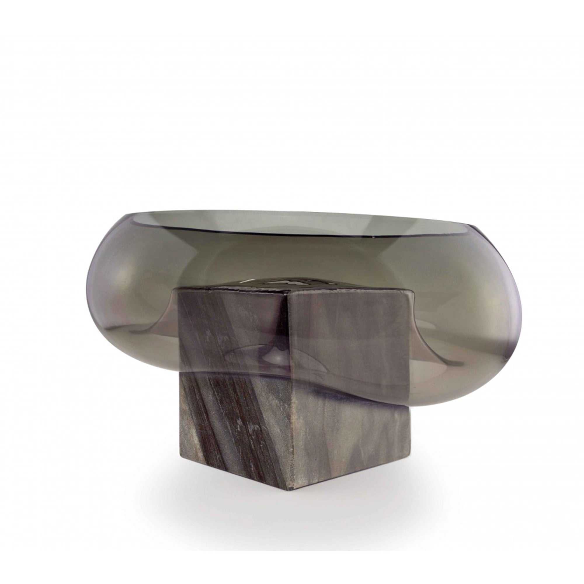 GRAVITY CUBE Smoke Dish in Grey Marble