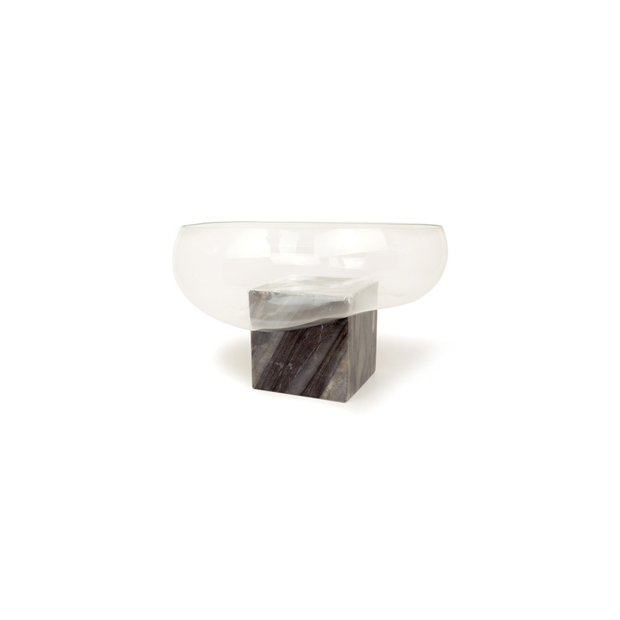 GRAVITY CUBE Dish Grey Marble