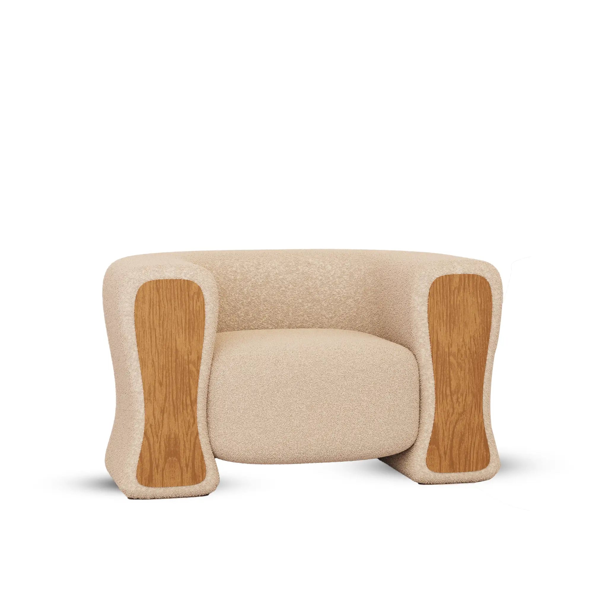 FIN Chair – Sculptural Comfort Meets Natural Grain