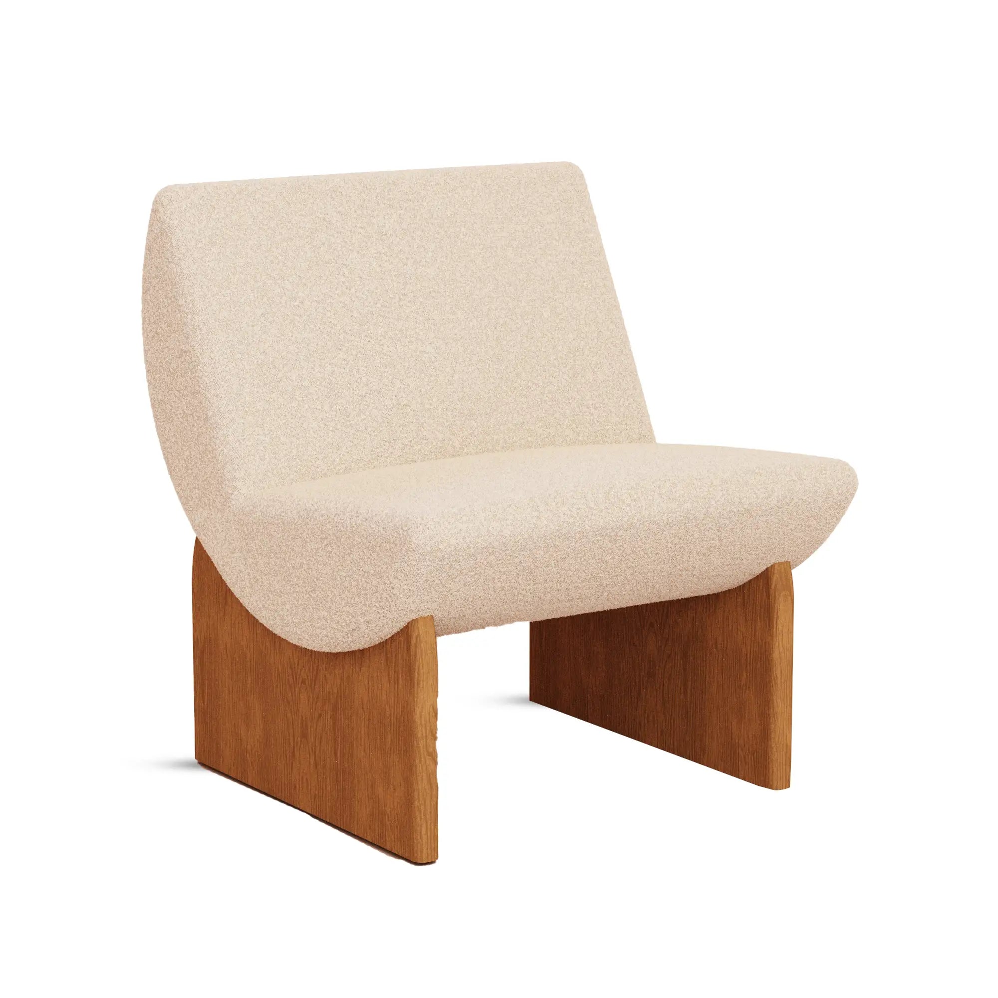 LUNA Accent Chair – Sculpted Minimalism for Contemporary Interiors