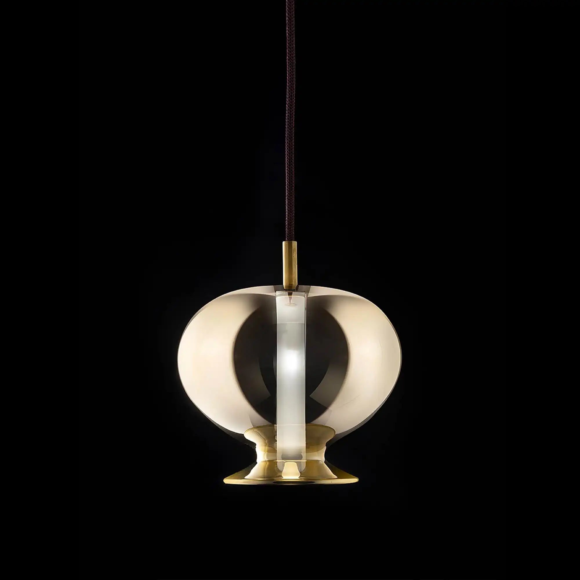 OPIUM Suspension Light – Gold Metallized Glass