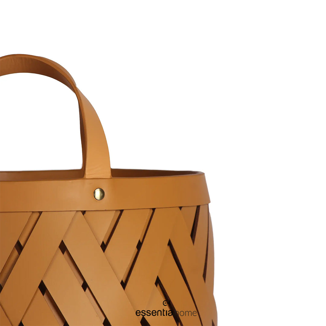 Tall Inter ace Basket – Brown by Essentia Home