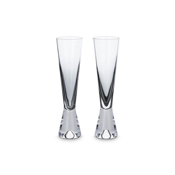 Tank Champagne Glasses Black - Set of 2